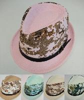 Child's Fedora Hat with Buckled Hat Band [Camo Printed]